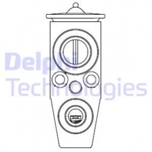Розширювальний клапан кондиціонера DELPHI CB1008V (фото 1)
