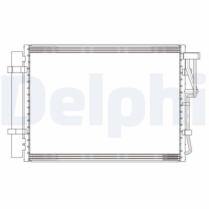 Конденсатор, кондиціонер DELPHI CF20303 (фото 1)