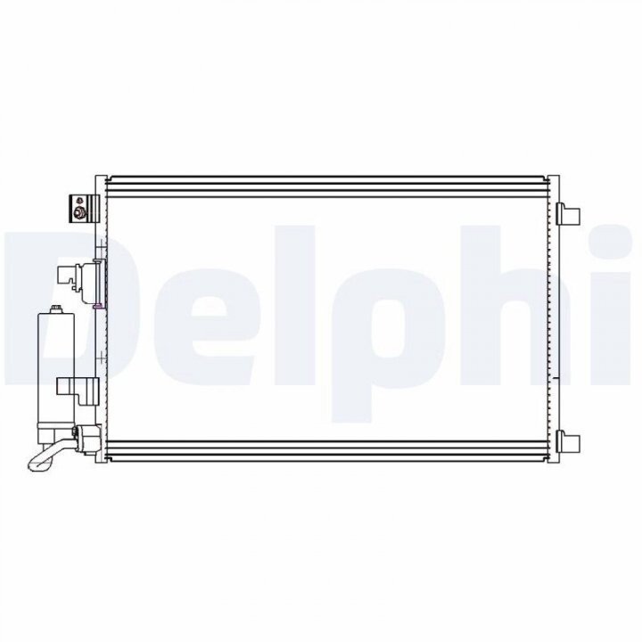 Радиатор кондиционера nissan qashqai 11- DELPHI CF20312 (фото 1)