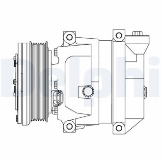 Компресор кондиціонера DELPHI CS10095-12B1