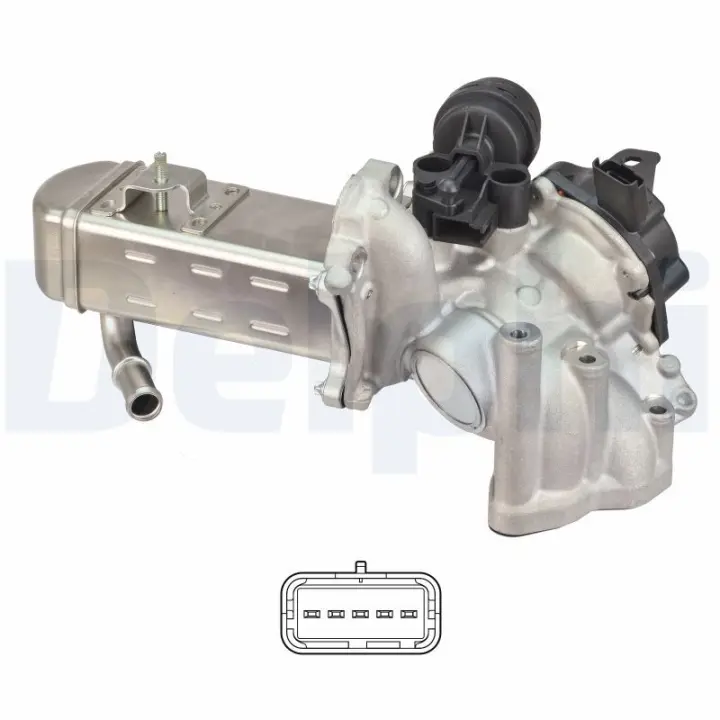 Клапан EGR CITROEN C4 GRAND PICASSO I, C4 II, C4 PICASSO I, C5 III, C8, DS4, DS5, JUMPY II, PEUGEOT 3008, 308, 308 I, 5008, 5008 I, 508 I, 807, EXPER. 03.06- DELPHI EG1058012B1 (фото 1)