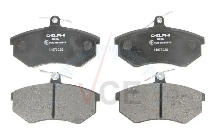 Фото 1 - Тормозные колодки, дисковые. DELPHI LP0429 Тормозные колодки, дисковые. DELPHI LP0429 (фото 1)