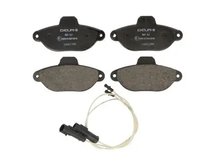 Тормозные колодки, дисковые. DELPHI LP0851