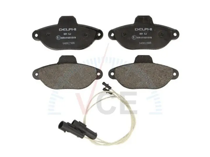 Тормозные колодки, дисковые. DELPHI LP0851 (фото 1)