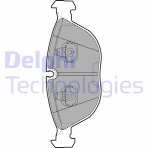Комплект тормозных колодок, дисковый тормоз DELPHI LP1002