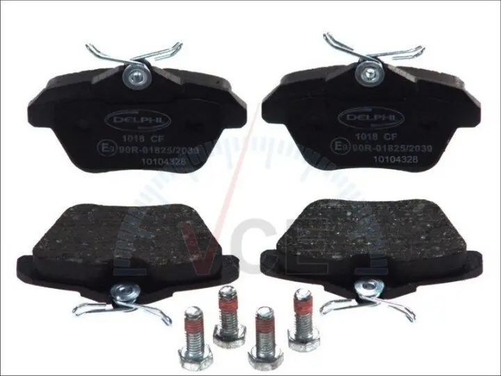 Комплект гальмівних колодок, дисковий гальмо DELPHI LP1018 (фото 1)