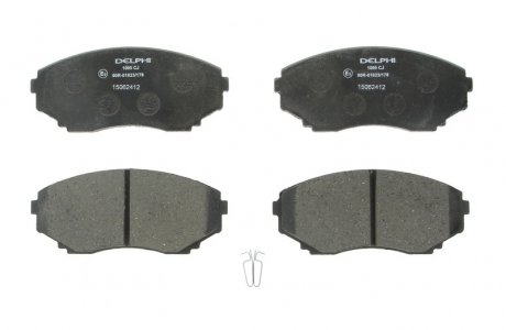 Комплект гальмівних колодок, дисковий гальмо DELPHI LP1095 (фото 1)