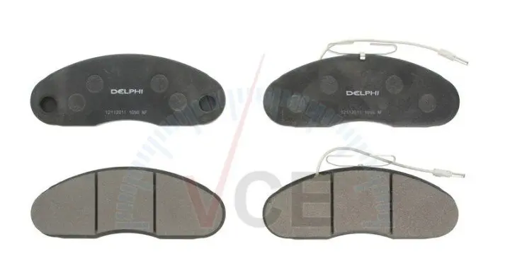 Комплект тормозных колодок, дисковый тормоз DELPHI LP1096 (фото 1)
