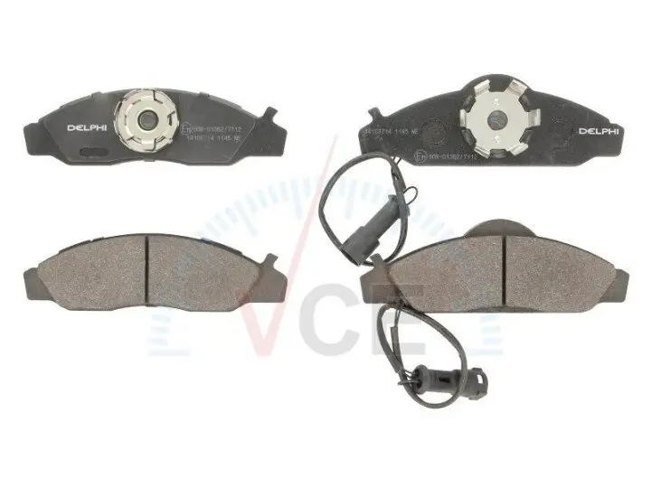 Комплект гальмівних колодок, дискове гальмо DELPHI LP1145 (фото 1)