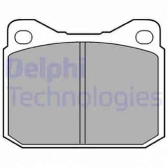 Комплект тормозных колодок, дисковый тормоз DELPHI LP117 (фото 1)
