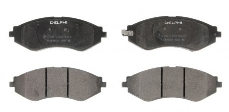 Комплект тормозных колодок, дисковый тормоз DELPHI LP1304