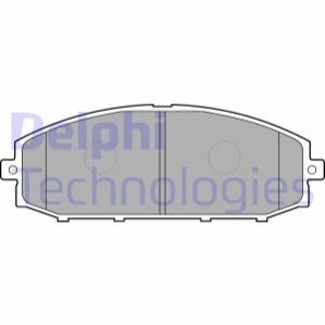 Комплект тормозных колодок, дисковый тормоз DELPHI LP1305