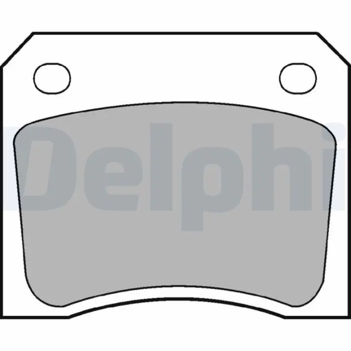 Тормозные колодки, дисковый тормоз (набор) DELPHI LP133 (фото 1)