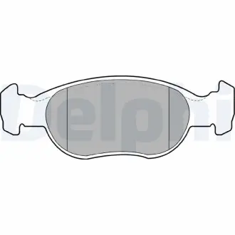 Комплект тормозных колодок, дисковый тормоз DELPHI LP1385