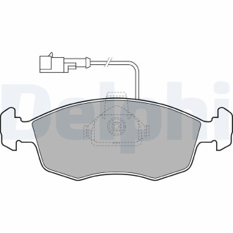 Тормозные колодки DELPHI LP1416