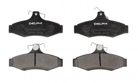 Комплект гальмівних колодок, дискове гальмо DELPHI LP1424