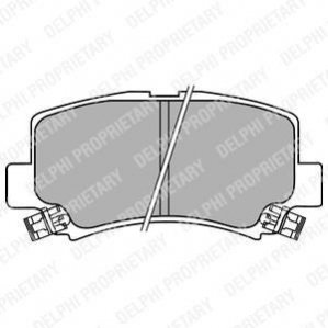 Комплект тормозных колодок, дисковый тормоз DELPHI LP1439 (фото 1)