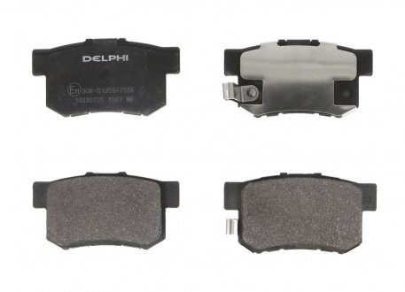 Комплект тормозных колодок, дисковый тормоз DELPHI LP1507 (фото 1)