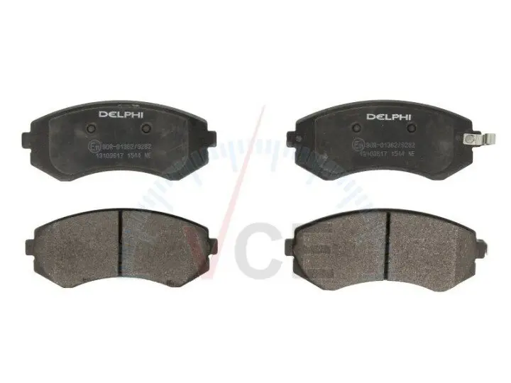 Комплект гальмівних колодок, дискове гальмо DELPHI LP1544 (фото 1)
