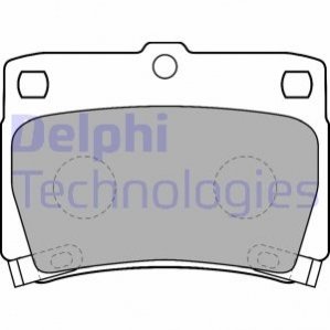 Комплект гальмівних колодок, дискове гальмо DELPHI LP1546
