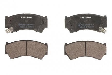 Комплект гальмівних колодок, дискове гальмо DELPHI LP1548