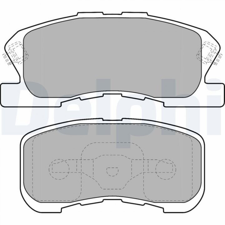 Комплект тормозных колодок, дисковый тормоз DELPHI LP1551 (фото 1)