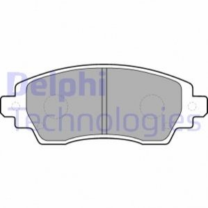 Комплект гальмівних колодок, дисковий гальмо DELPHI LP1560 (фото 1)