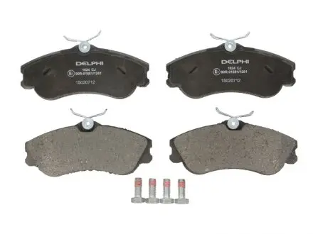 Комплект тормозных колодок, дисковый тормоз DELPHI LP1624