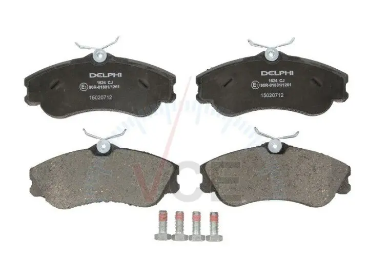 Комплект тормозных колодок, дисковый тормоз DELPHI LP1624 (фото 1)