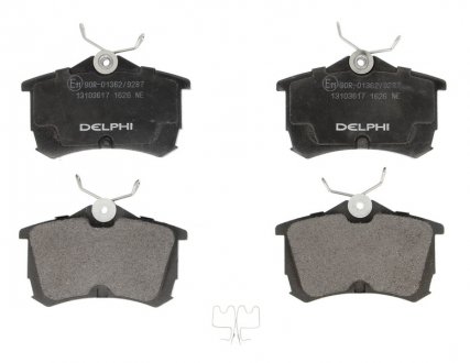 Комплект гальмівних колодок, дисковий гальмо DELPHI LP1626 (фото 1)