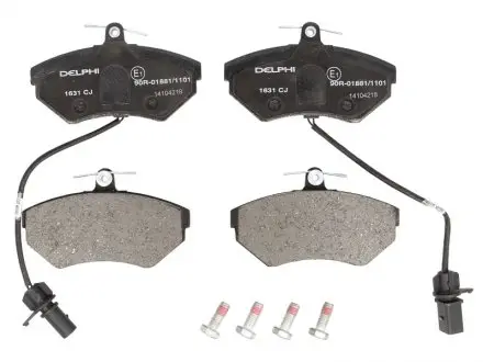 Комплект тормозных колодок, дисковый тормоз DELPHI LP1631