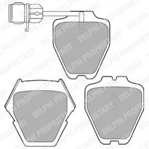 Комплект тормозных колодок, дисковый тормоз DELPHI LP1633 (фото 1)