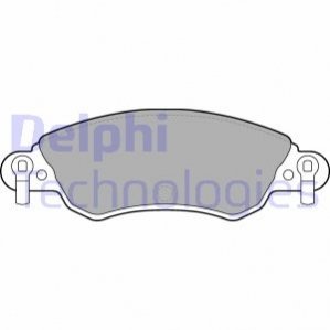 Комплект тормозных колодок, дисковый тормоз DELPHI LP1656