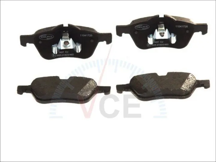 Фото 1 - Комплект тормозных колодок, дисковый тормоз DELPHI LP1657 Комплект тормозных колодок, дисковый тормоз DELPHI LP1657 (фото 1)