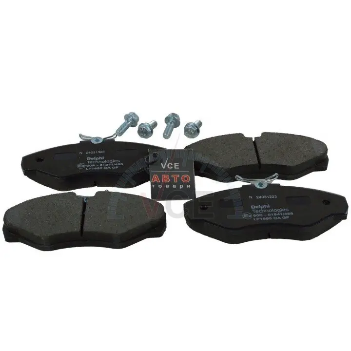 Комплект тормозных колодок, дисковый тормоз DELPHI LP1695 (фото 1)