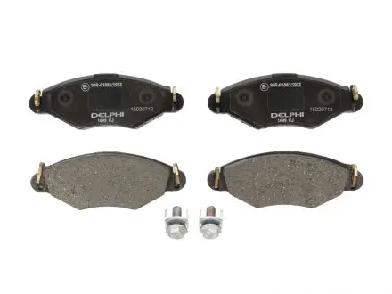 Комплект тормозных колодок, дисковый тормоз DELPHI LP1699