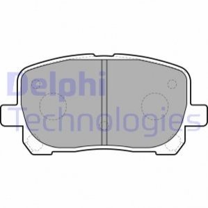 Комплект гальмівних колодок, дискове гальмо DELPHI LP1711 (фото 1)