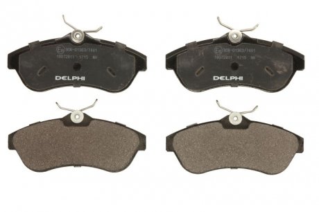 Комплект тормозных колодок, дисковый тормоз DELPHI LP1715