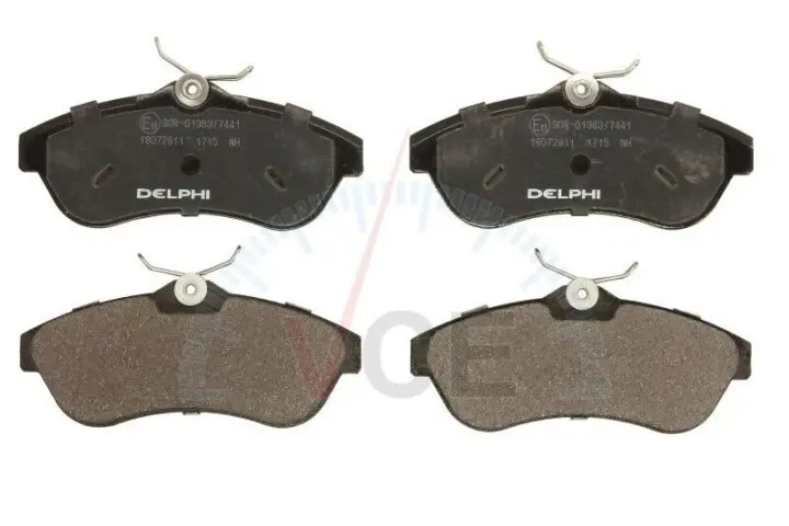 Комплект тормозных колодок, дисковый тормоз DELPHI LP1715 (фото 1)