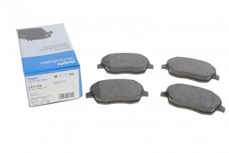 Комплект гальмівних колодок, дискове гальмо DELPHI LP1728