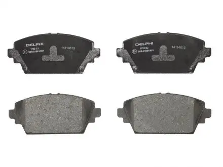 Комплект тормозных колодок, дисковый тормоз DELPHI LP1732