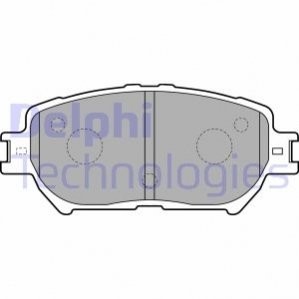 Комплект тормозных колодок, дисковый тормоз DELPHI LP1738