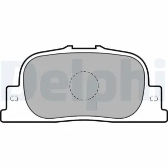 Комплект тормозных колодок, дисковый тормоз DELPHI LP1740