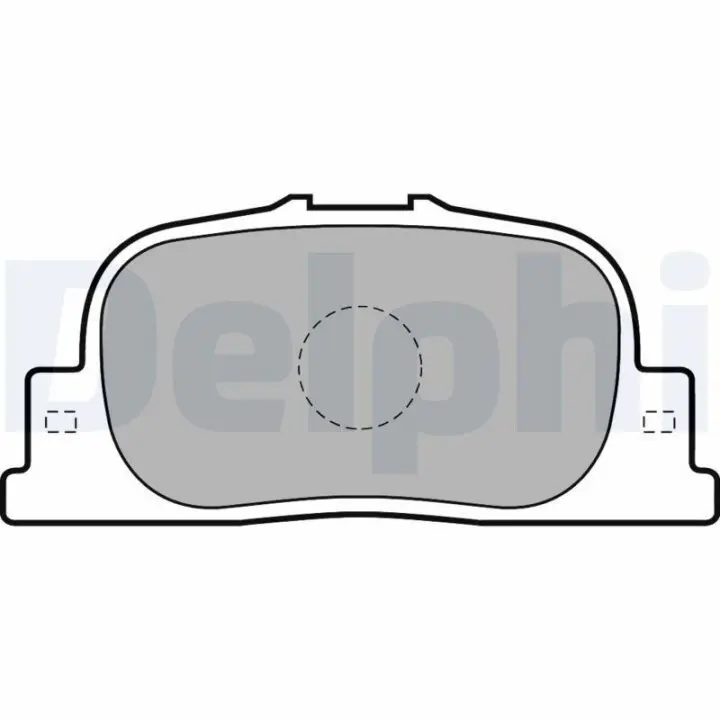 Комплект тормозных колодок, дисковый тормоз DELPHI LP1740 (фото 1)