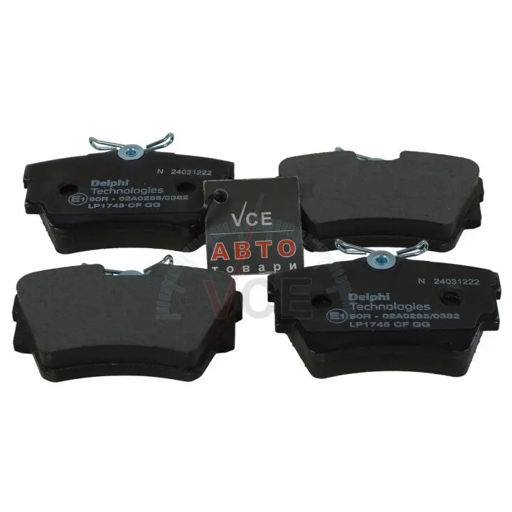 Комплект гальмівних колодок, дискове гальмо DELPHI LP1745 (фото 1)