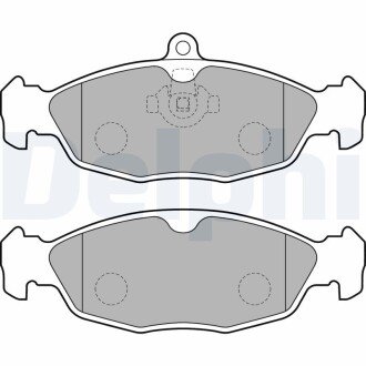 Комплект тормозных колодок, дисковый тормоз DELPHI LP1755