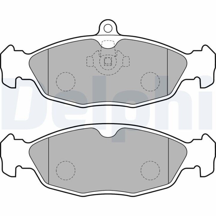 Комплект гальмівних колодок, дискове гальмо DELPHI LP1755 (фото 1)