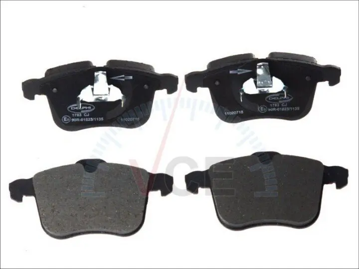 Фото 1 - Комплект гальмівних колодок, дискове гальмо DELPHI LP1783 Комплект гальмівних колодок, дискове гальмо DELPHI LP1783 (фото 1)