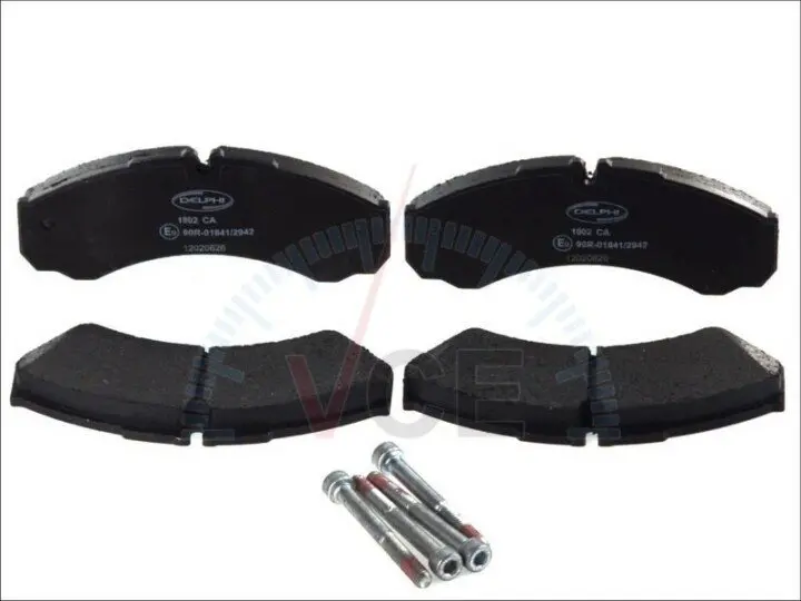 Комплект тормозных колодок, дисковый тормоз DELPHI LP1802 (фото 1)