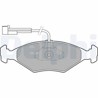 Комплект гальмівних колодок, дискове гальмо DELPHI LP1811